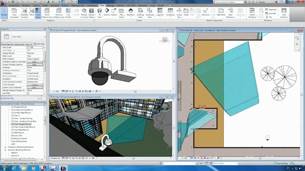 Axis Interactive Camera Display 3D Content with Autodesk Revit