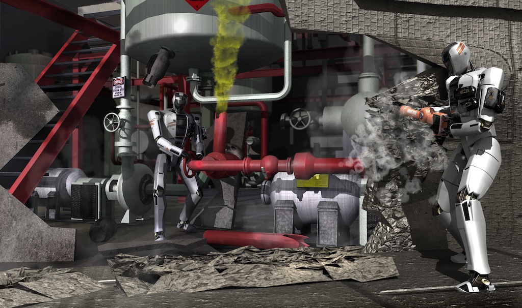 Atlas a robothumanoid created by the Pentagon and Boston Dynamics for rescue work Digital