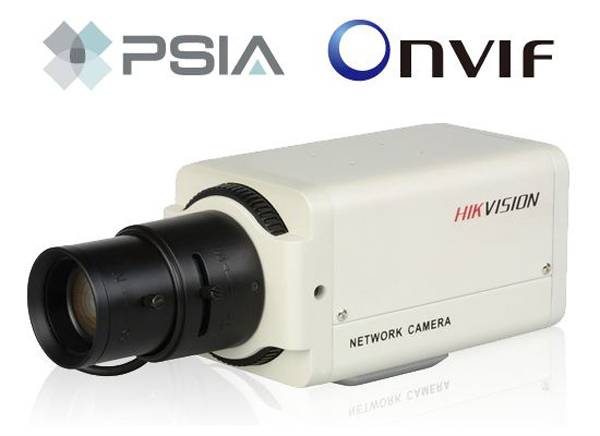 The Hikvision IP cameras support ONVIF 