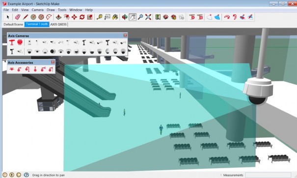 محور SketchUp 3D CAD