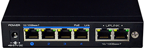 Conmutadores PoE no administrados para sistemas de vigilancia de Utepo