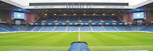 La videotecnología de Dallmeier protege el estadio y a los aficionados del Rangers Football Club